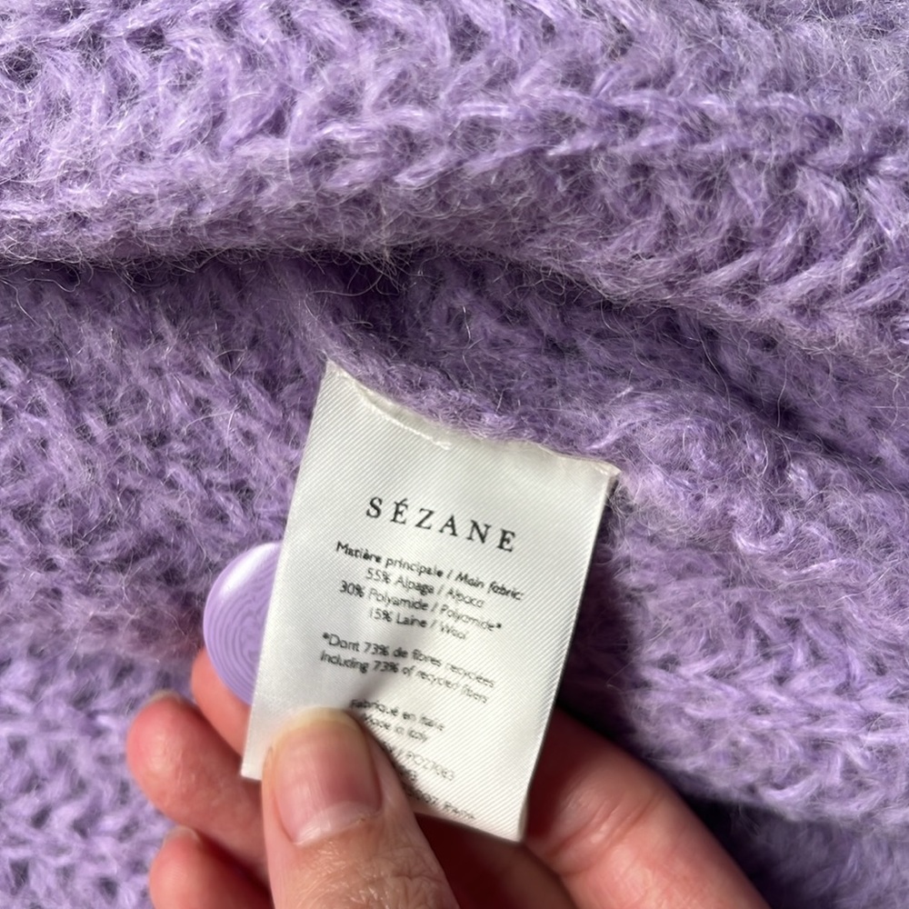 NWT Sézane Emile cardigan size S - Picture 4 of 5
